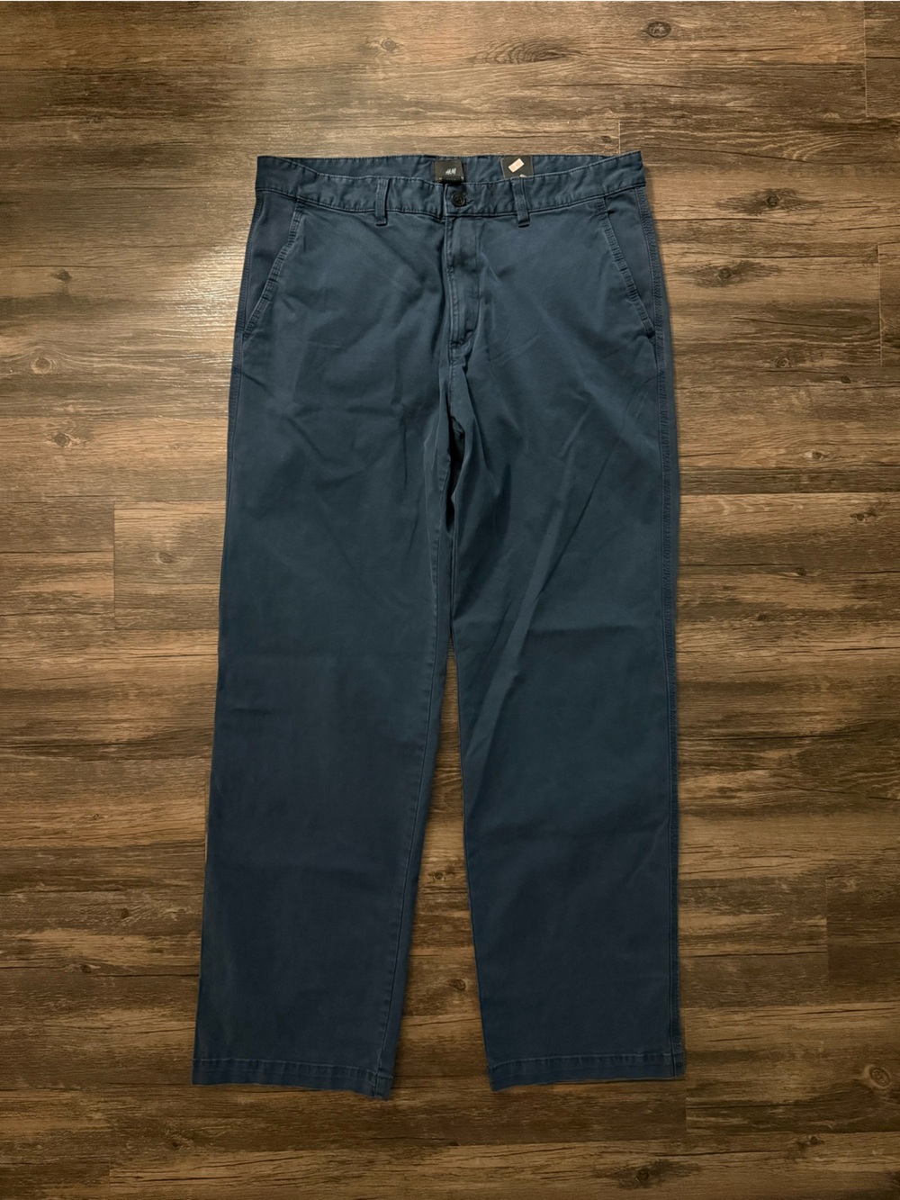 H&M navy relaxed chino pants